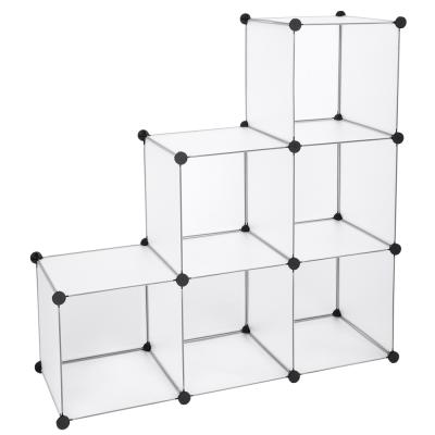 China Modern White 6-Cube Closet Organizer Shelves DIY Cabinet For Clothes for sale