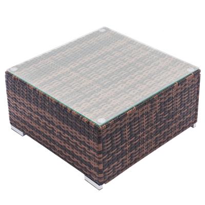 China Modern Fully Equipped Rattan Weaving Coffee Table for sale