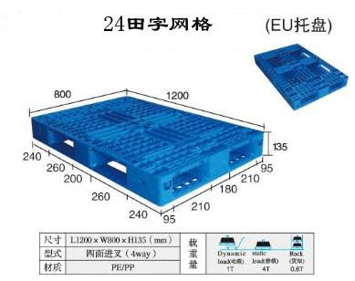 China Tian word grid [EU] plastic tray for sale