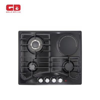 China New Hotel Style 4 Burner Gas And Electric Stove Cooker Top for sale