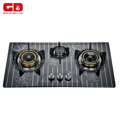 China Newest Stainless Steel Design For Three Burner Glass Hob Kitchen Gas Hob for sale