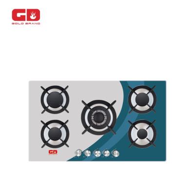 China Built-in Hotel 5 Burner Kitchen Appliances Gas Hob Covers for sale