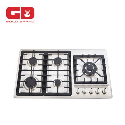 China 2017 New Style Stainless Steel Gas Hob with 5 Burners for sale