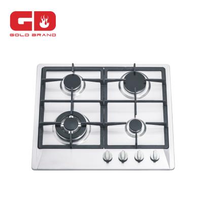 China Gas Stove Classic Style 4 Burner Stainless Steel Panel Main Energy Saving Steel Kitchen Appliance for sale