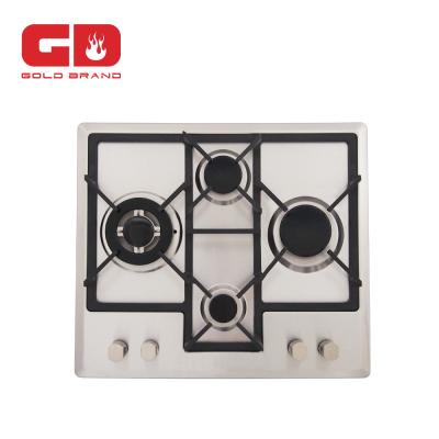 China Newly model stainless steel 4 burner panel gas stove manufacturers in Zhongshan for sale