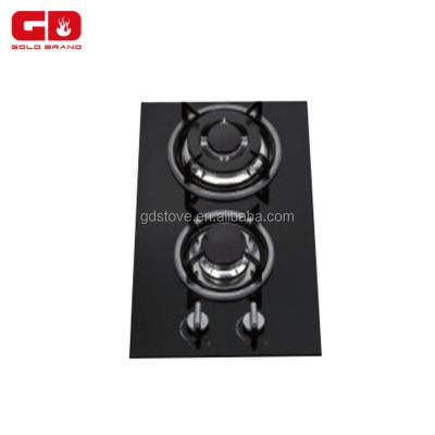 China Glass Ceramic / Glass 2 Burner Gas Hob With Certificate for sale