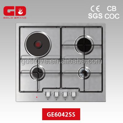 China Good Quality Hotel Stainless Steel Panel Kitchen Appliances 4 Zone Electric Gas Cooker Electric Stove for sale