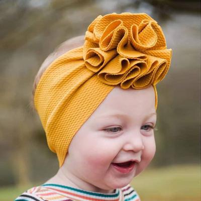 China 2020 Colorful Baby Hair Accessories Gift Cloth Flower Hair Band DIY Knot Soft Cute Baby Headwear for sale