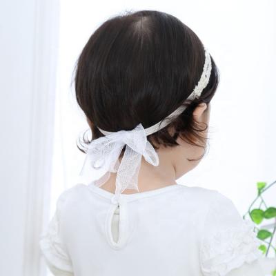 China For Baby Girls White Beads Modern Fashion Headwear Cheap Style Baby Headwear for sale