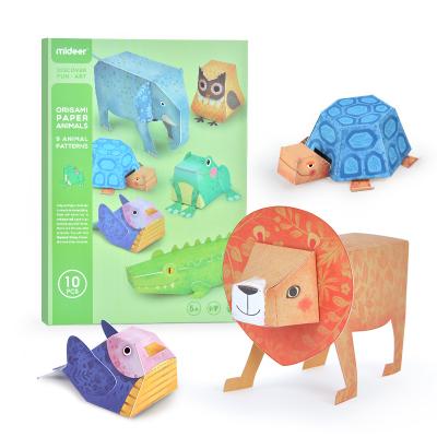 China Popular PVC Children's Manual Paper Cut Toys Origami 3D Space Stereo Animal Kindergarten Manual Work Toys for sale