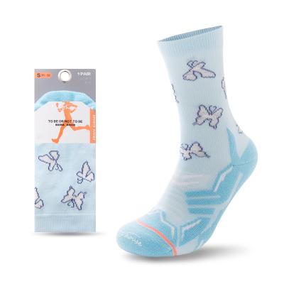 China New OEM Antibacterial Professional Socks Running Breathable Women Running Socks for sale