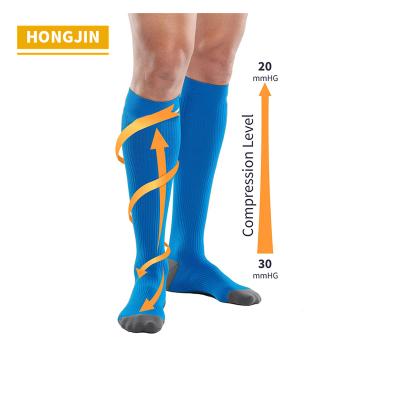 China HJ-II-0217 Antibacterial Working Compression Compression Running Socks for sale