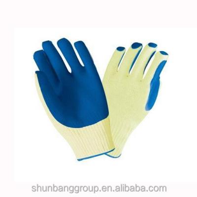 China Cotton Anti-Slip Industrial Rubber Coated Gloves for sale