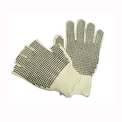 China Comfortable Palm Dipped PVC Dotted Glove for sale