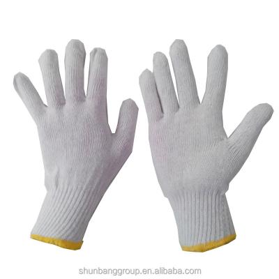 China Anti-slip Cotton Gloves Skin Color White Cotton Hand Gloves Price for sale