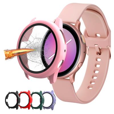 China Anti-scratch Watch Cover For Samsung Galaxy Watch 2 40mm 44mm Active Glass Screen Protector PC Watch Case for sale