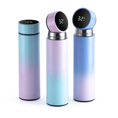 China PORTABLE Smart Thermos With Led LCD Touch Screen Temperature Sensor To Show Stainless Steel Insulation Cup Smart Water Bottles for sale