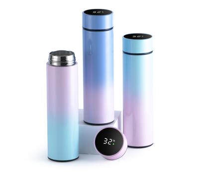 China PORTABLE Insulation Mug Stainless Steel Smart Thermos With Led LCD Touch Screen Temperature Sensor To Show Smart Water Bottles for sale