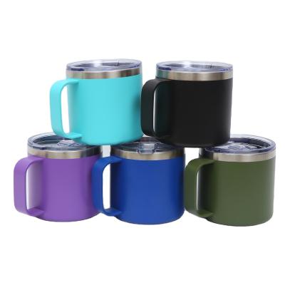 China PORTABLE 304 Stainless Steel Thermos 14 oz Soft 420ml Double Wall Flask Thermal Flask Mug for sale