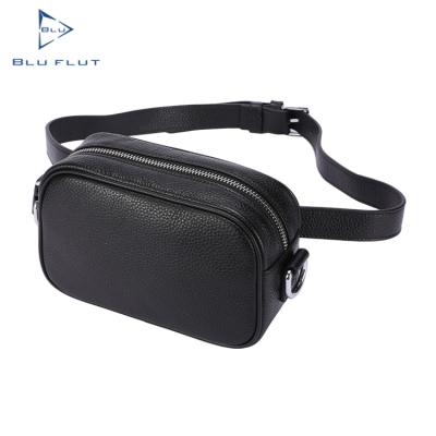 China Blu Flut Vintage New Arrival Vintage Waist Bag Waist Belt Bag Genuine Leather Casual Genuine Leather Bag For Men for sale