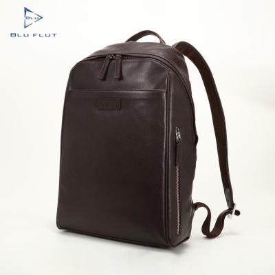 China RFID High Quality Genuine Cowhide Leather Rucksack Men's Weekend Bag Vintage Laptop Bag Travel Backpack Leather Bags for sale