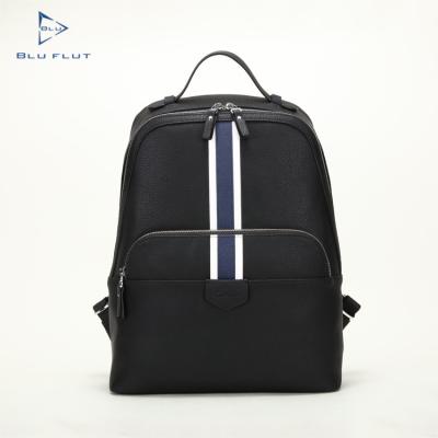 China Handmade RFID Office Conference Leather Backpack , Backpack With Metal Zippers for sale