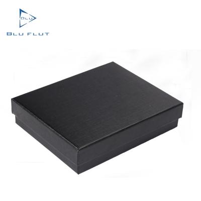 China 2022 Recycled Materials Paper Box Blu Flut Eco-friendly Durable Custom Paper Box For Wallet Card Holder Handbags Belt As Gift Box for sale