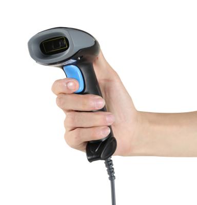 China Handheld Barcode Scanner USB / RS23 CMOS Supermarket 1D Wired Laser Barcode Scanner A4 for sale