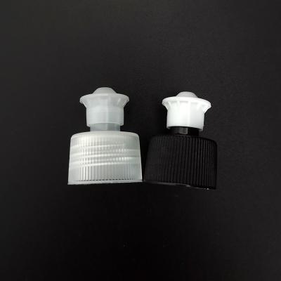 China Non Spill YUYAO ODM Cheap OEM House Clothes PP Liquid Screw Cap Pull Push Cleaning Cap for sale