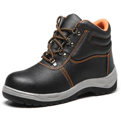 China Steel Toe Top Selling Genuine Leather Safety Shoes With Steel Toe And Steel Plate for sale