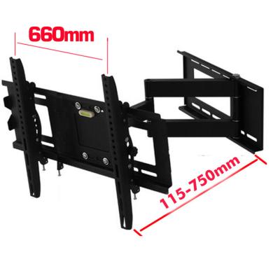 China DL-WA-66 60kg 60inch 55inch 46inch Swivel Lcd Wall Mount Steel And Aluminum PLASMA Fold Full Motion TV Bracket LCD Wall Mount Led Bracket for sale