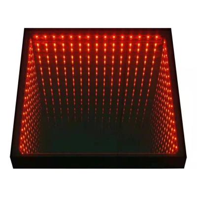 China Party RGB LED Dance Floor For Party Event 50cmx50cm Tempered Glass High Weight Capacity Infinity Mirror Panel LED Dance Floor for sale