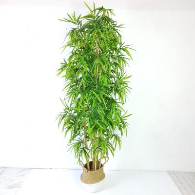 China Hot Sale Modern Decorative Bonsai Plastic Artificial Bamboo Plant for sale