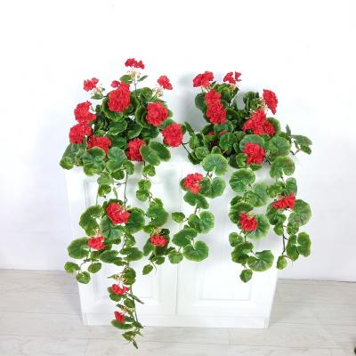 China Everygreen Popular Plants Decorative Artificial Plastic Simulation Begonia Hanging for sale