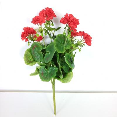 China Hot Sale UV Protection Decorative Plastic Begonia Artificial Flower for sale