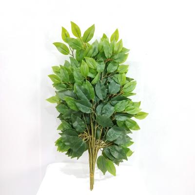 China Modern high quality simulation plastic artificial ficus leaves for sale