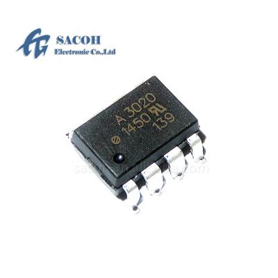 China HCPL-3020-500E HCPL-3020-000E HCPL-3020 A3020 HCPL-3020V A3020V HCPL-3030 SOP-8 IGBT standard gate drive optical coupler for sale