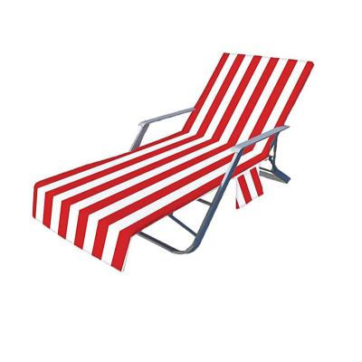 China Wholesale Single Sun Lounger Chair Pool Sun Sofa Towel Cover For Beach Chair Cover for sale