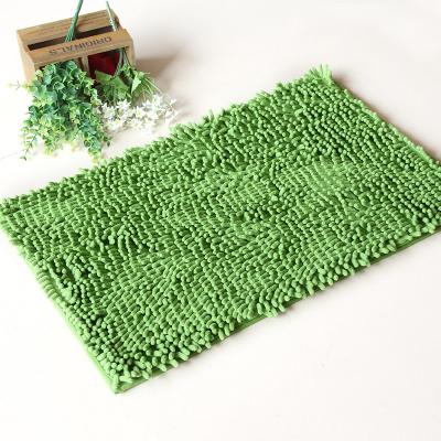 China Anti Slip Micro Chenille Fabric Fiber Rug Washable Top Quality Micro Bath Chenille Mat for sale