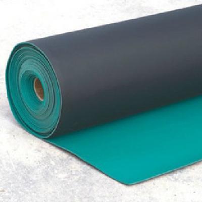 China Dark Green Nitrile Rubber Floor ESD Table Rubber Roller Anti Static Anti Static Mat For Workshop for sale