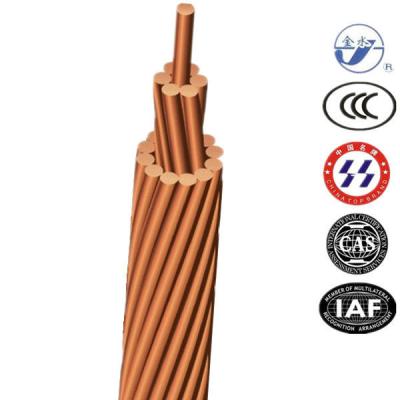 China Ground cable from A.W.G. of HDBC overhead bare copper conductor 4/0 for sale