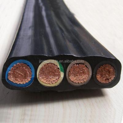 China Copper/PVC/PVC Industrial Flat Submersible Pump Cable 4x35MM for sale