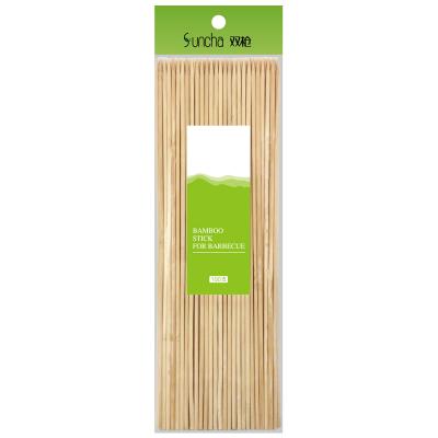 China Easily Cleaned Chinese Bamboo Skewers Supplier Made Outdoor BBQ Camping Party Disposable Healthy Bamboo Skewers for sale