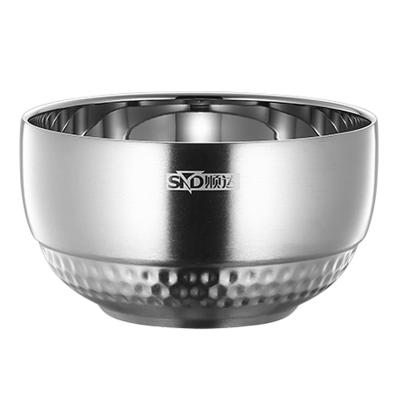 China Factory direct sales viable accept restaurant custom wholesale bowl unbreakable kitchen household stainless steel salad bowl for sale