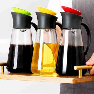 China Amazon Hot Sale Customizable Wholesale Empty Home Restaurant Table Oil Olive Oil Glass Jar Freshness Preservation for sale