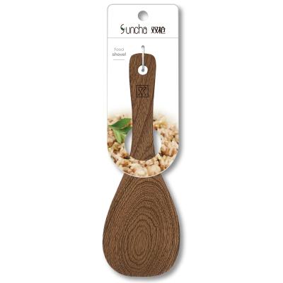 China Viable made in china accept custom wholesale restaurant kitchen household logo wooden handle rice spatula for sale