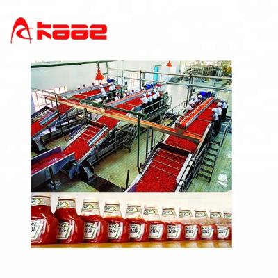 China Stainless Steel Top Selling Tomato Sauce Processing Machine Production Line for sale