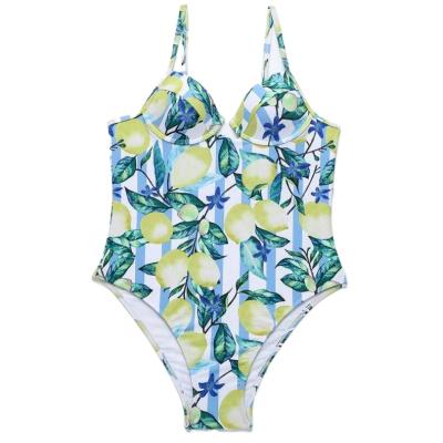 China 2021 Breathable Swimwear Underwired Bather Bathing Suit Swim Female Beach Monokini Wired One Piece Swimsuit Women for sale