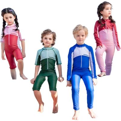 China Chinese Factory Breathable Zipper Swimwear Boys Girls Beach Wear Kids For for sale