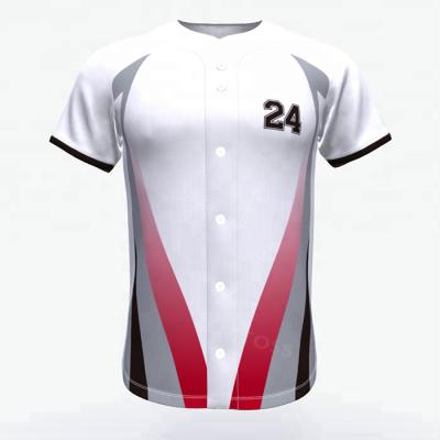 China Antibacterial Custom Polyester Sublimation Printing 100% American Baseball Jersey for sale